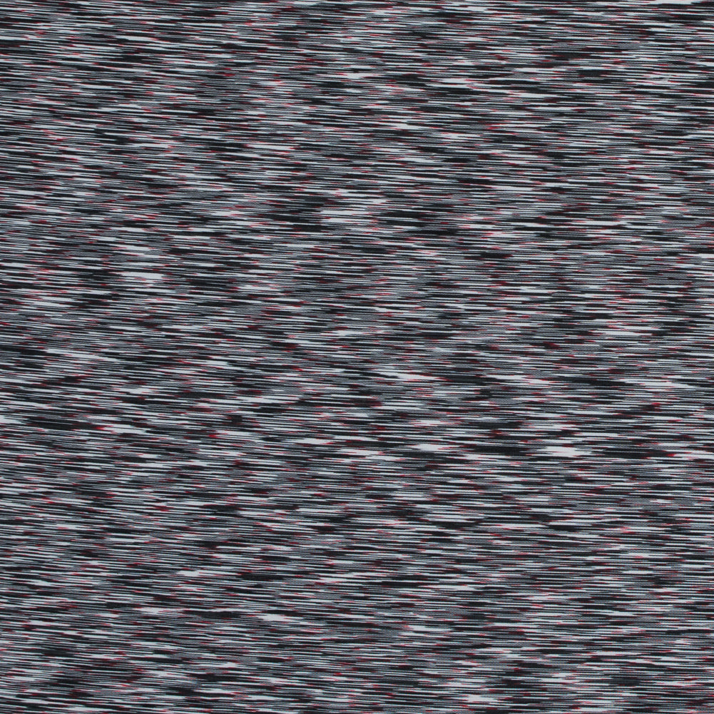 Performance Jersey, Wicking and Anti-Microbial - Molten Black Striated Detail Performance Jersey, Wicking and Anti-Microbial - Molten Black Striated Detail