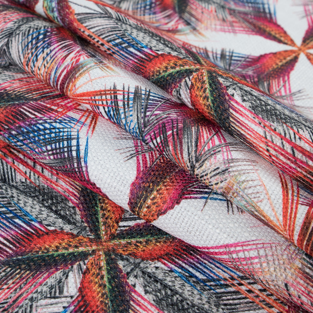 Italian Rainbow Tropical Digitally Printed Canvas Folded