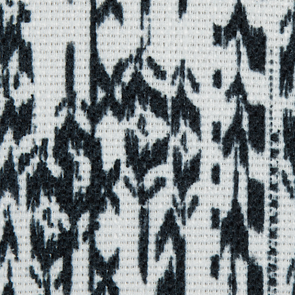 Italian Green and White Abstract Polyester Canvas Detail Italian Green and White Abstract Polyester Canvas Detail