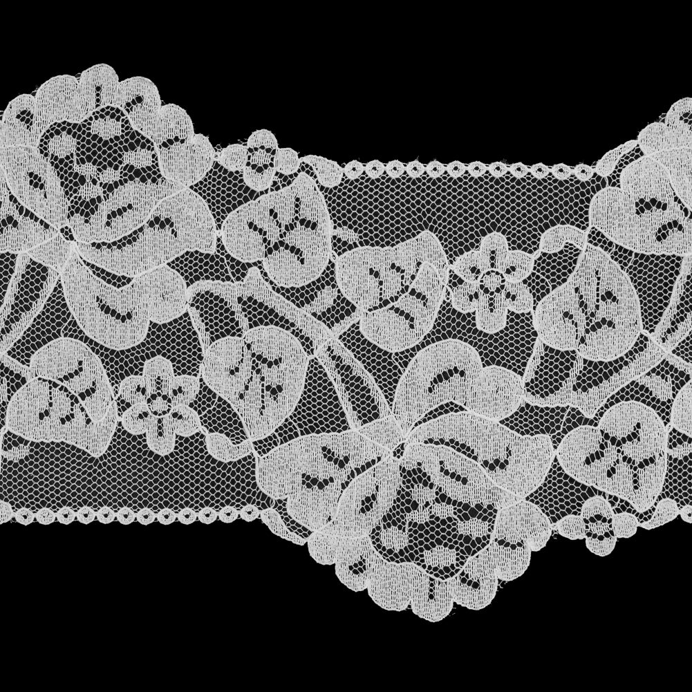 Off-White Floral Lace Trim - 6" Detail Off-White Floral Lace Trim - 6" Detail