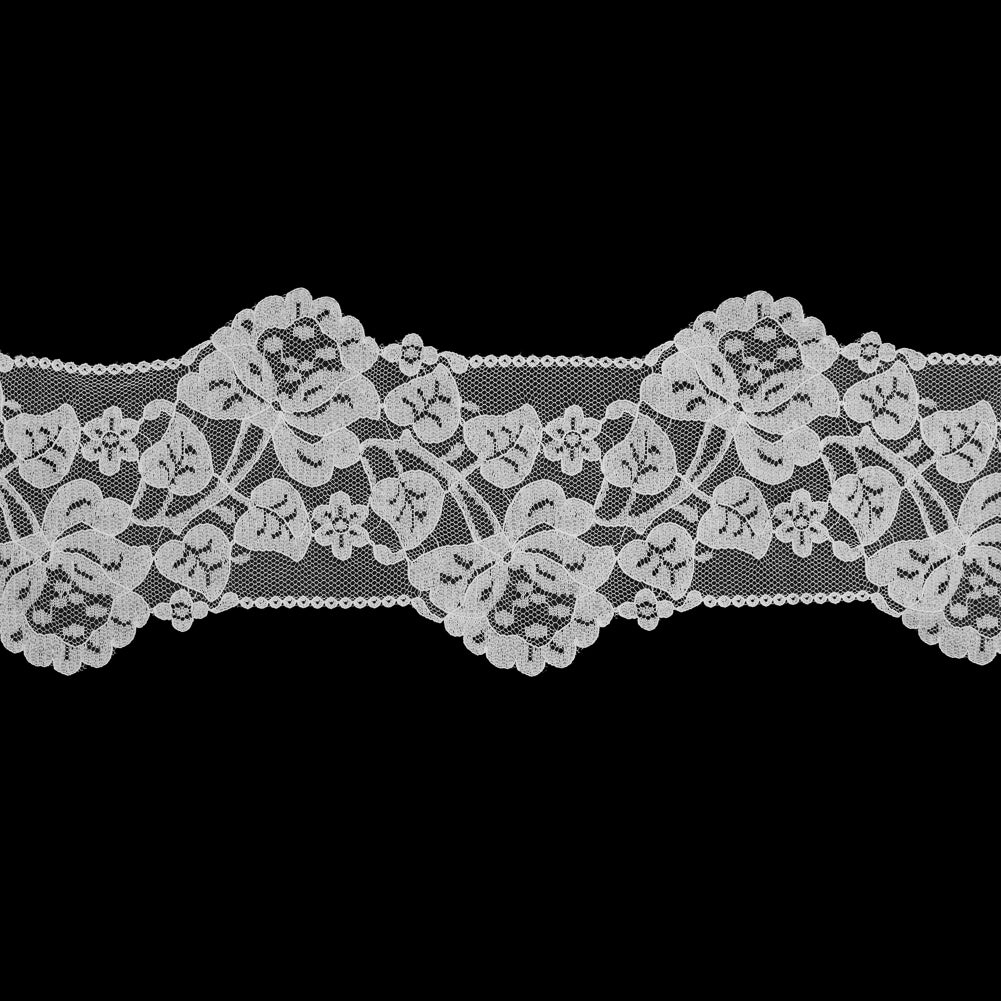 Off-White Floral Lace Trim - 6" Off-White Floral Lace Trim - 6"