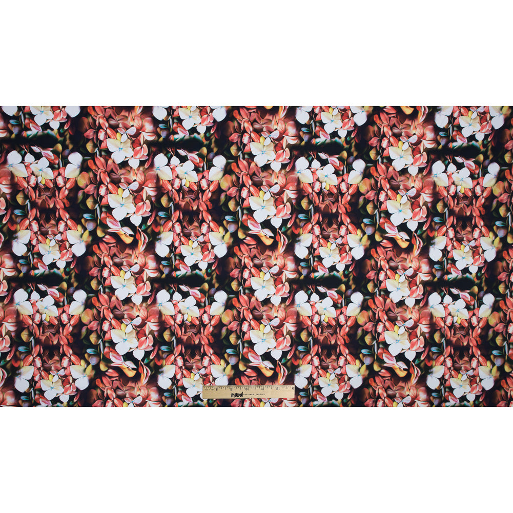 Warm Floral Caye UV Protective Compression Swimwear Tricot with Aloe Vera Microcapsules Folded Warm Floral Caye UV Protective Compression Swimwear Tricot with Aloe Vera Microcapsules Folded