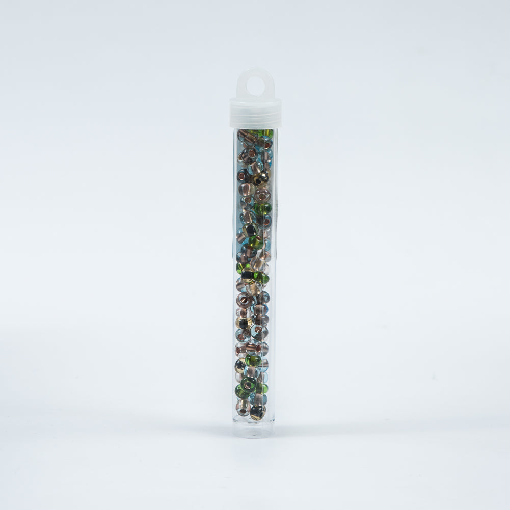 Clear Earth Tone Czech Seed Beads - Size 2 - Detail