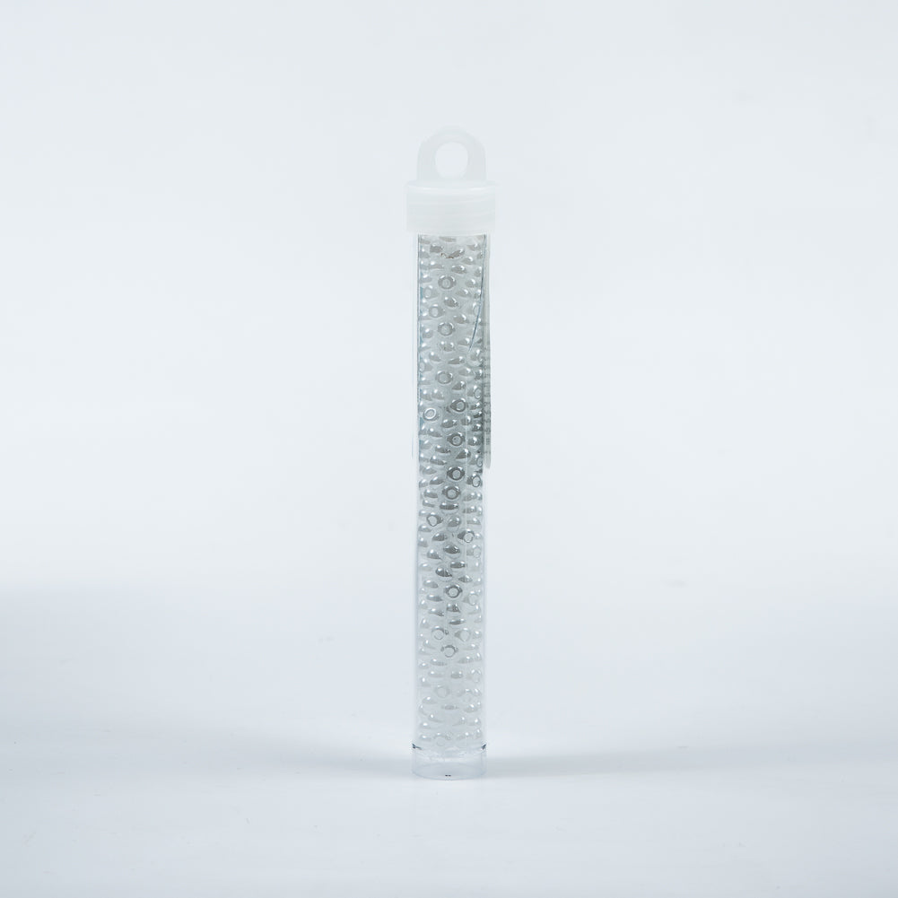 Pearl White Czech Seed Beads - Size 6 - Detail