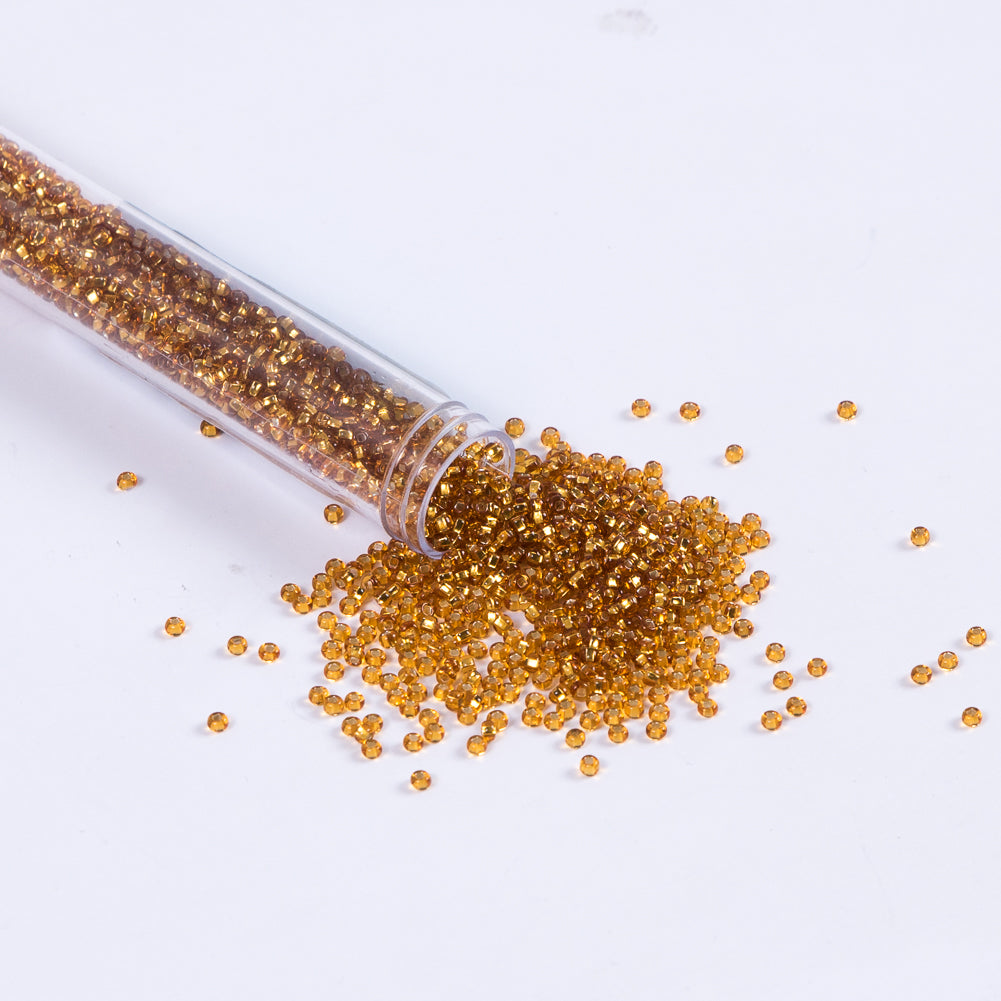 Gold Clear Czech Seed Beads - Size 10