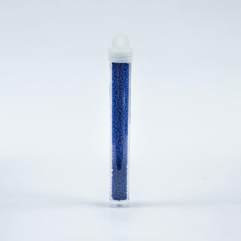Royal Blue Opaque Czech Seed Beads - Size 10 Detail