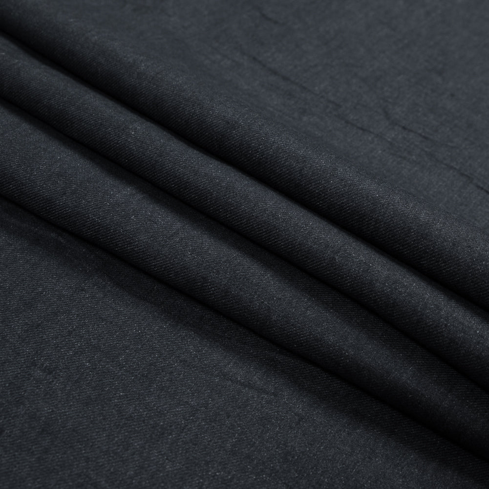 Blue Graphite Denim-Like Cotton Twill - Folded Blue Graphite Denim-Like Cotton Twill - Folded