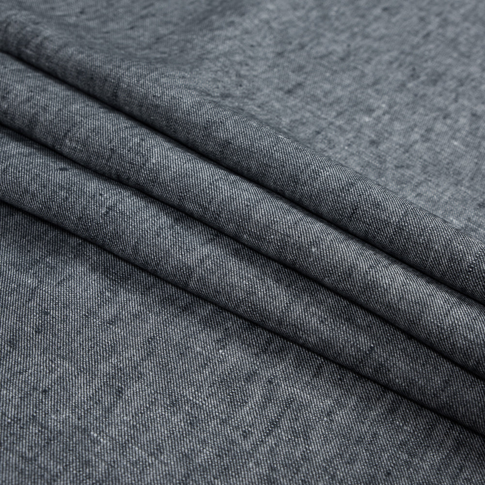 Gray Heathered Rayon Twill Folded Gray Heathered Rayon Twill Folded