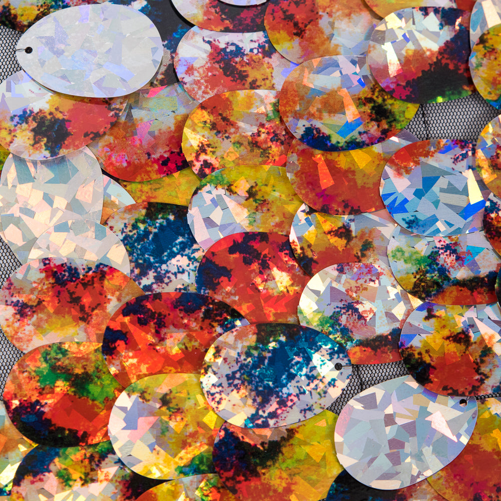 Multi-Color Reflective Large Paillette Sequins - Full Multi-Color Reflective Large Paillette Sequins - Full