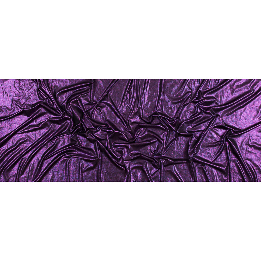 Metallic Hyacinth Violet All-Over Foil Knit Folded Metallic Hyacinth Violet All-Over Foil Knit Folded