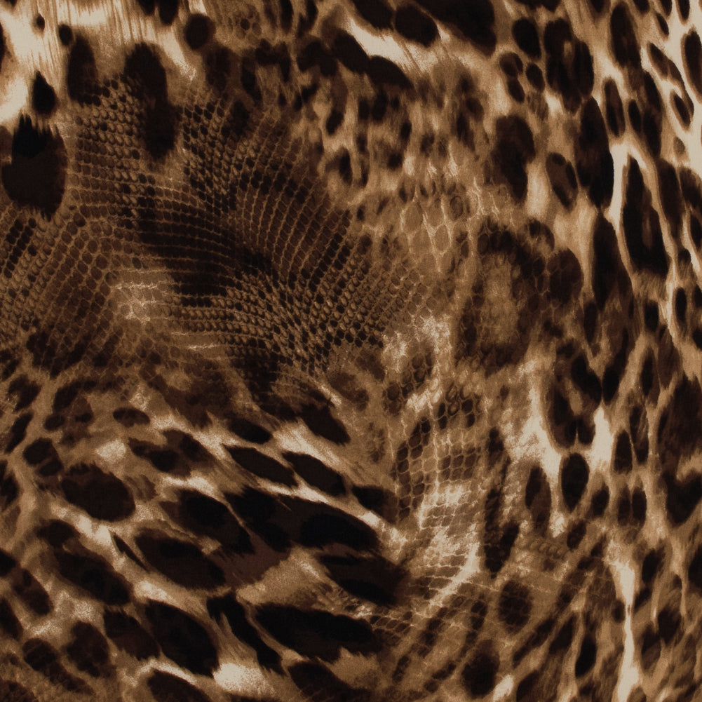 Brushed Python and Animal Printed Jersey Brushed Python and Animal Printed Jersey