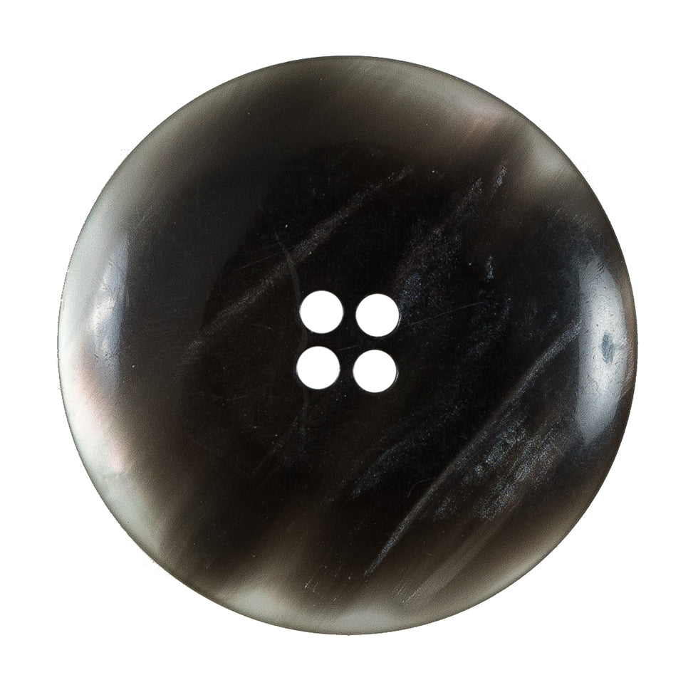 Gray Iridescent Plastic Button - 54L/34mm Detail Gray Iridescent Plastic Button - 54L/34mm Detail