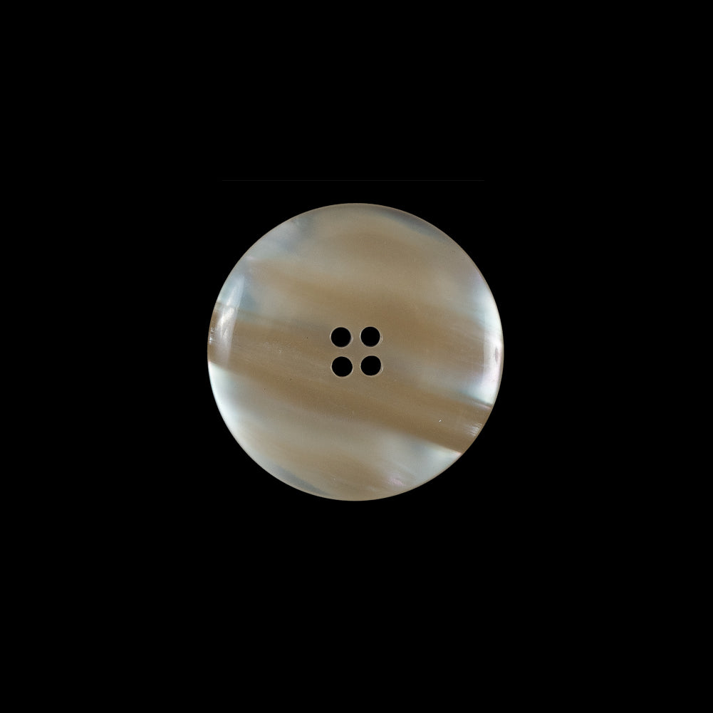 Beige Iridescent Plastic Button - 36L/22mm - Detail Beige Iridescent Plastic Button - 36L/22mm - Detail