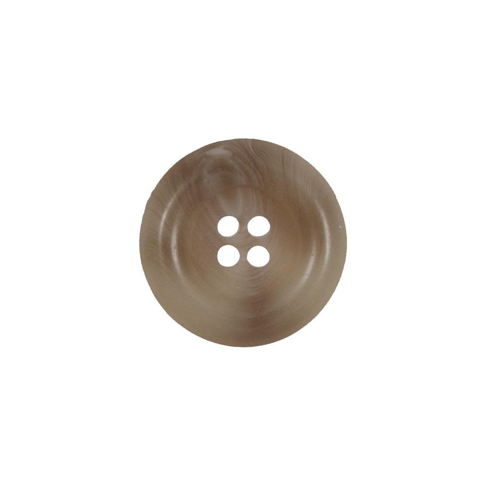 Beige 4-Hole Plastic Button - 28L/18mm Beige 4-Hole Plastic Button - 28L/18mm