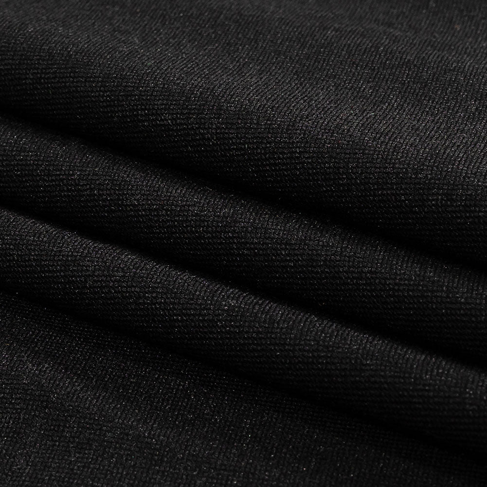 Black Stretch Polyester Woven Folded Black Stretch Polyester Woven Folded