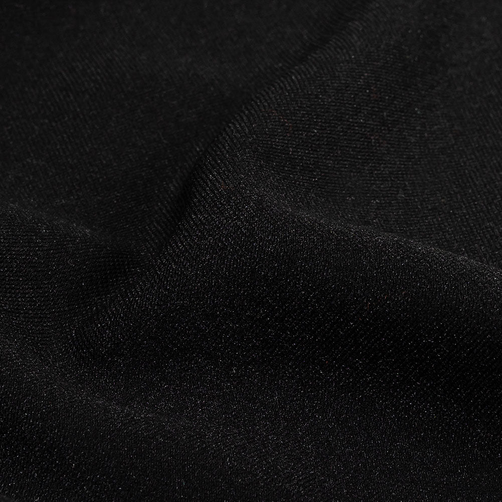 Black Stretch Polyester Woven Detail Black Stretch Polyester Woven Detail
