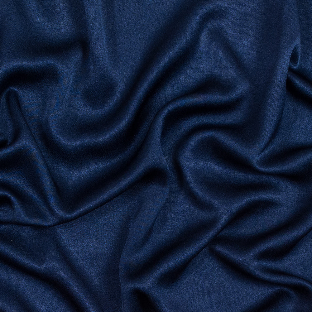Dark Blue Stretch Crepe Back Satin Dark Blue Stretch Crepe Back Satin