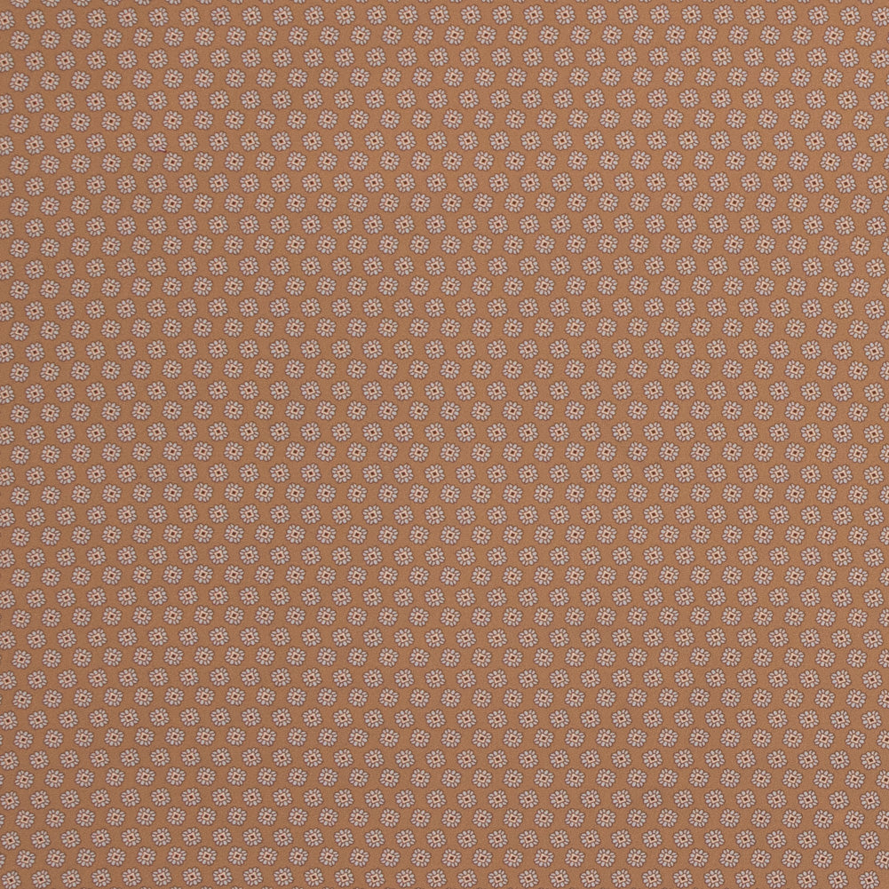 Italian Mustard Floral Digitally Printed Stretch Polyester Italian Mustard Floral Digitally Printed Stretch Polyester