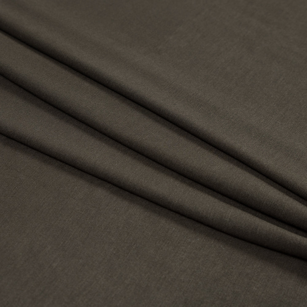 Olive Stretch Rayon Jersey Folded Olive Stretch Rayon Jersey Folded