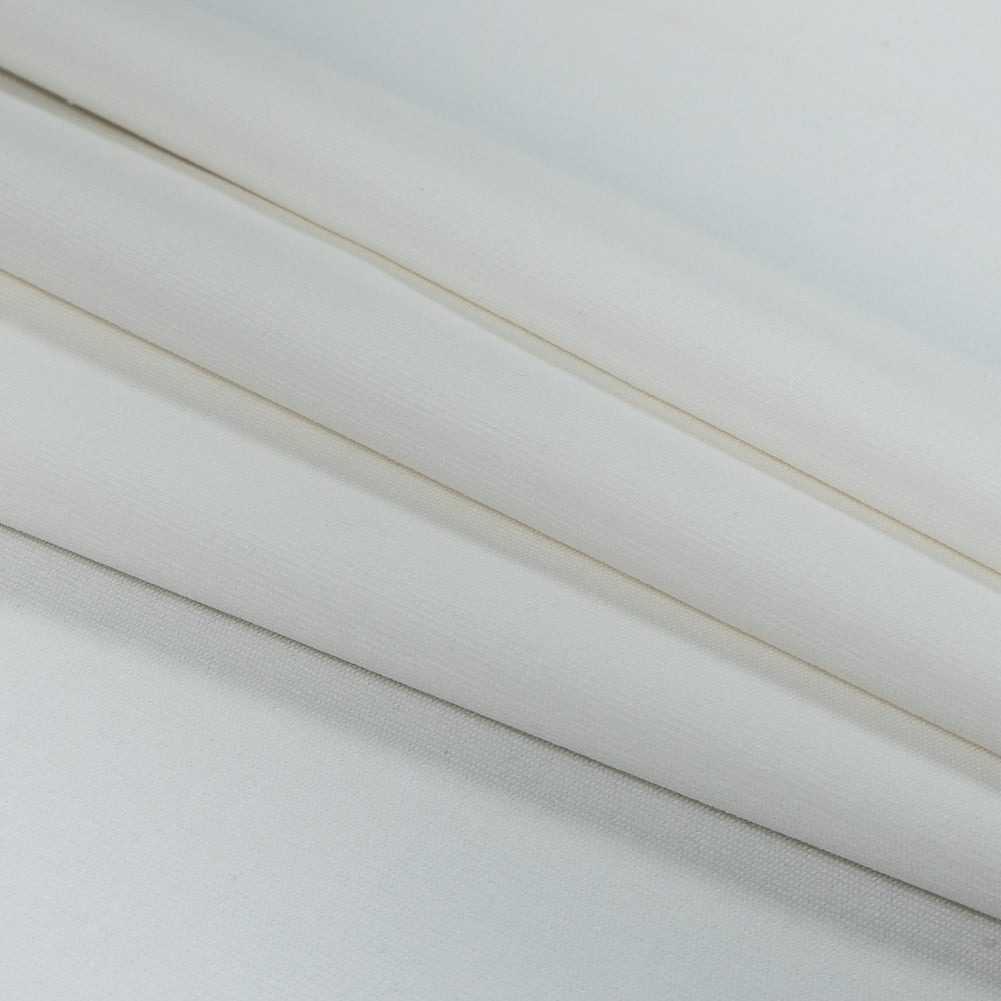 Whisper White Short-Piled Stretch Cotton Corduroy Folded Whisper White Short-Piled Stretch Cotton Corduroy Folded