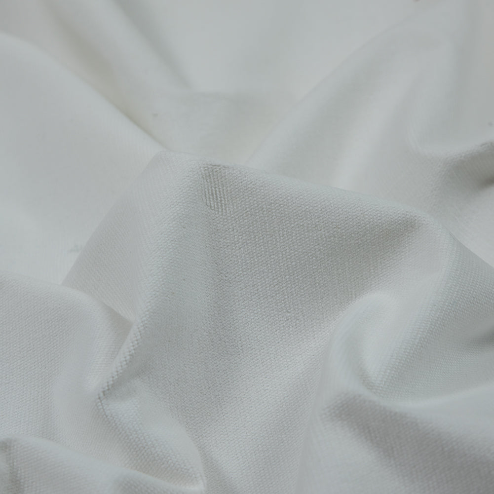 Whisper White Short-Piled Stretch Cotton Corduroy Detail Whisper White Short-Piled Stretch Cotton Corduroy Detail