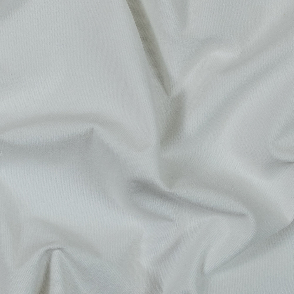 Whisper White Short-Piled Stretch Cotton Corduroy Whisper White Short-Piled Stretch Cotton Corduroy
