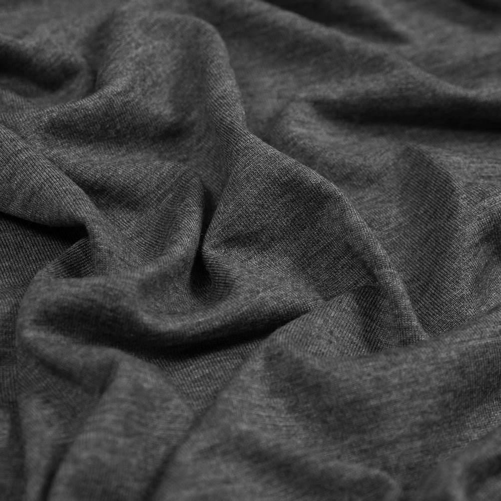 Heather Gray Modal Jersey - Detail Heather Gray Modal Jersey - Detail