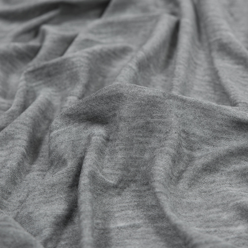 Heather Steeple Gray Modal Jersey Detail Heather Steeple Gray Modal Jersey Detail