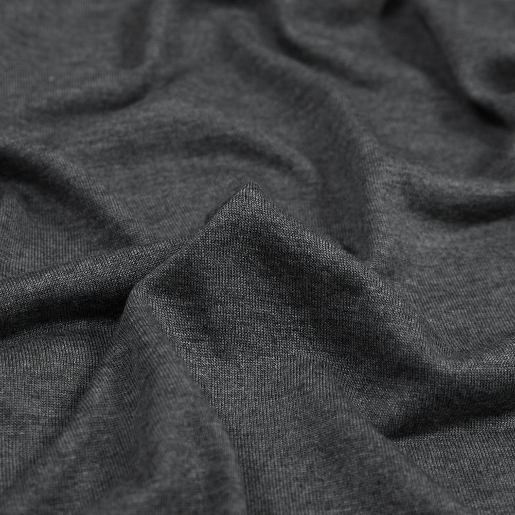Charcoal Gray Modal Jersey - Detail Charcoal Gray Modal Jersey - Detail