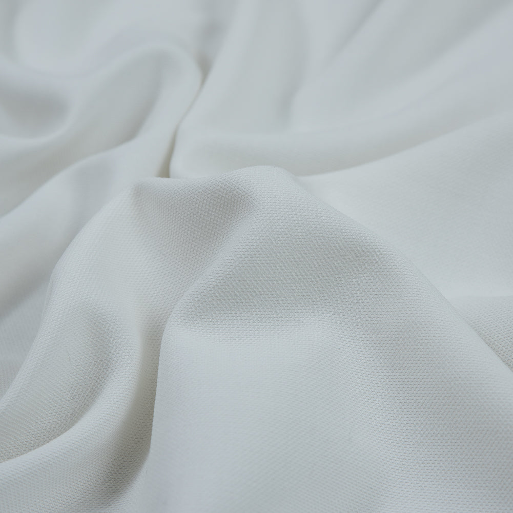 Optic White Stretch Micro Pique - Detail Optic White Stretch Micro Pique - Detail