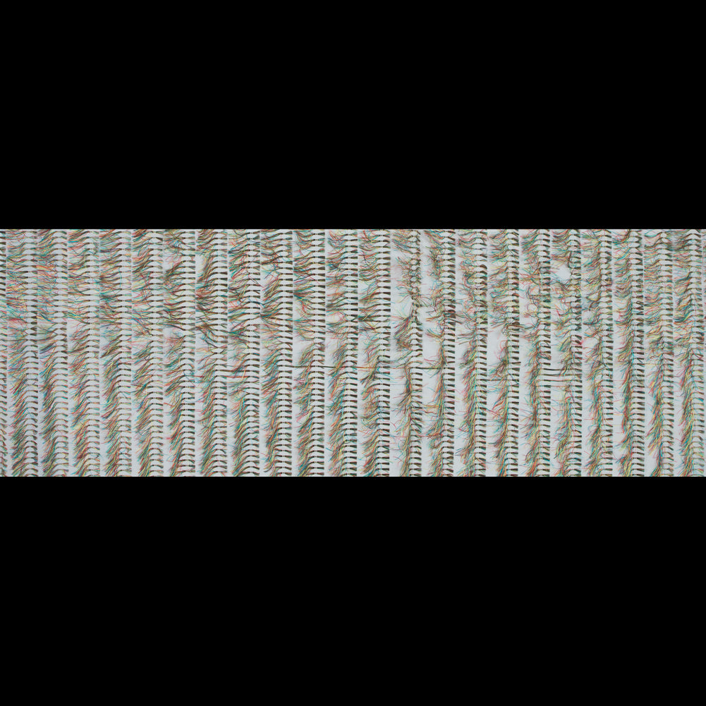 Optic White and Multicolor Eyelash Fringe Fabric - Full Optic White and Multicolor Eyelash Fringe Fabric - Full