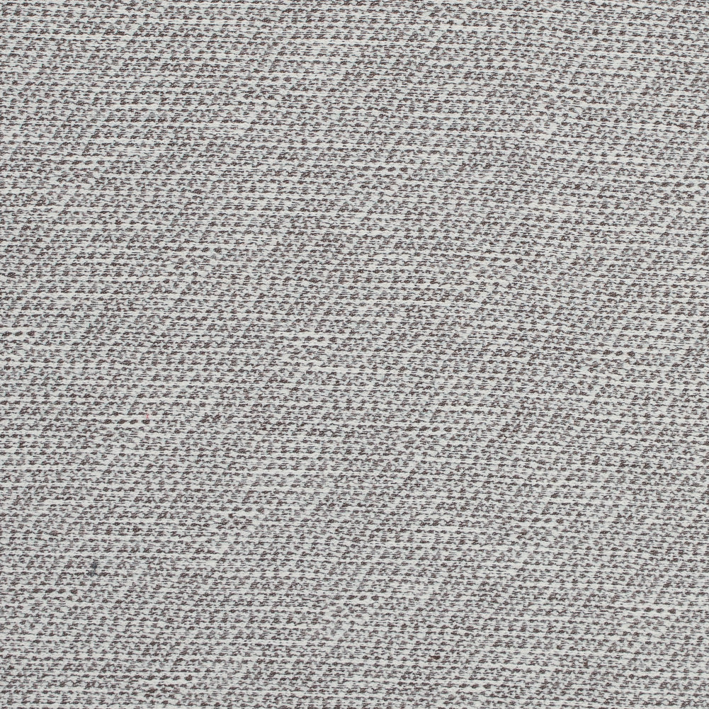 Brown and Ivory Stretch Cotton Tweed Brown and Ivory Stretch Cotton Tweed