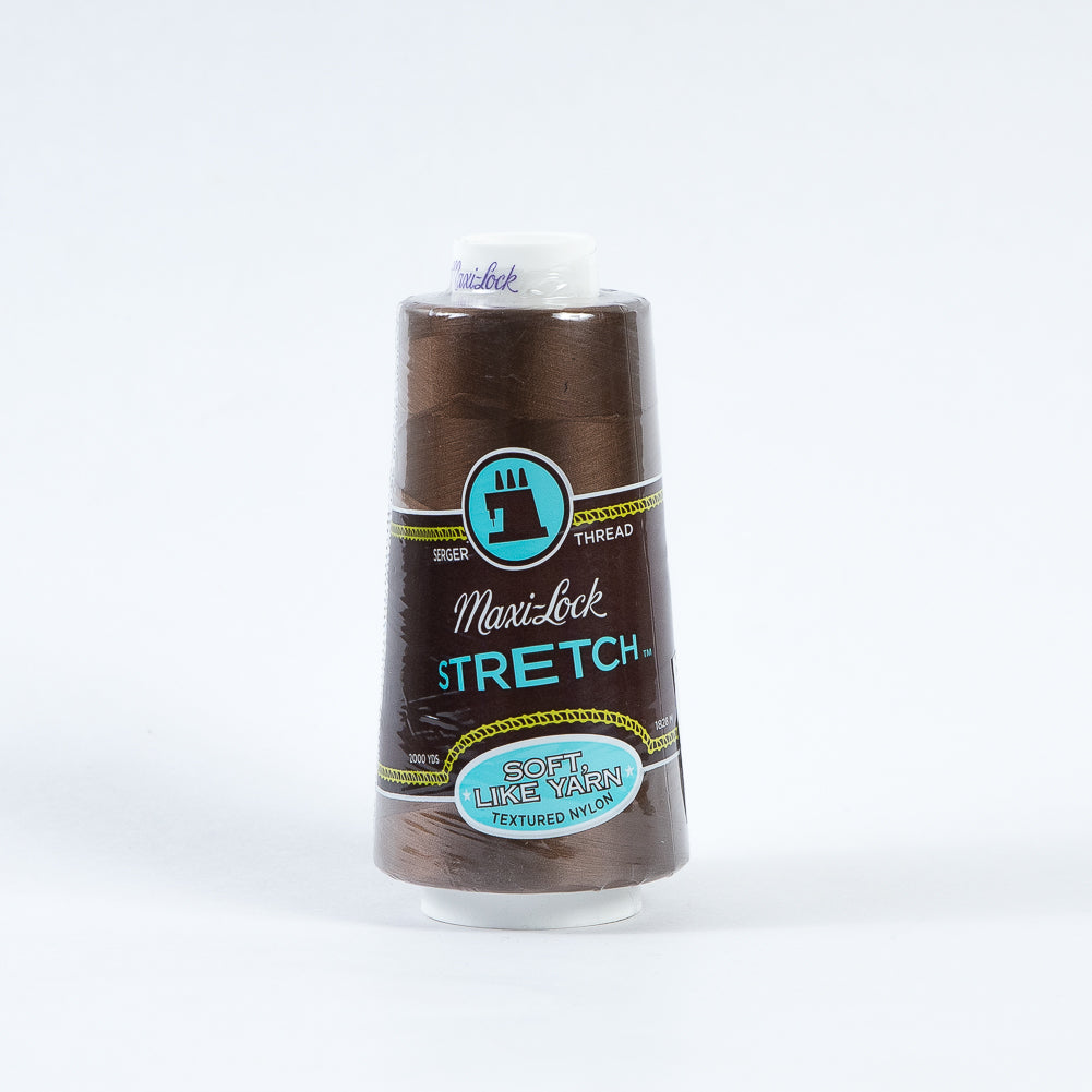 Maxi-Lock Stretch Serger Thread 2000yds - Brown