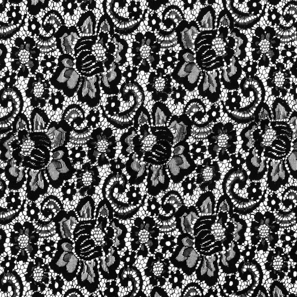 Sea NY Black Floral Re-Embroidered Lace Sea NY Black Floral Re-Embroidered Lace