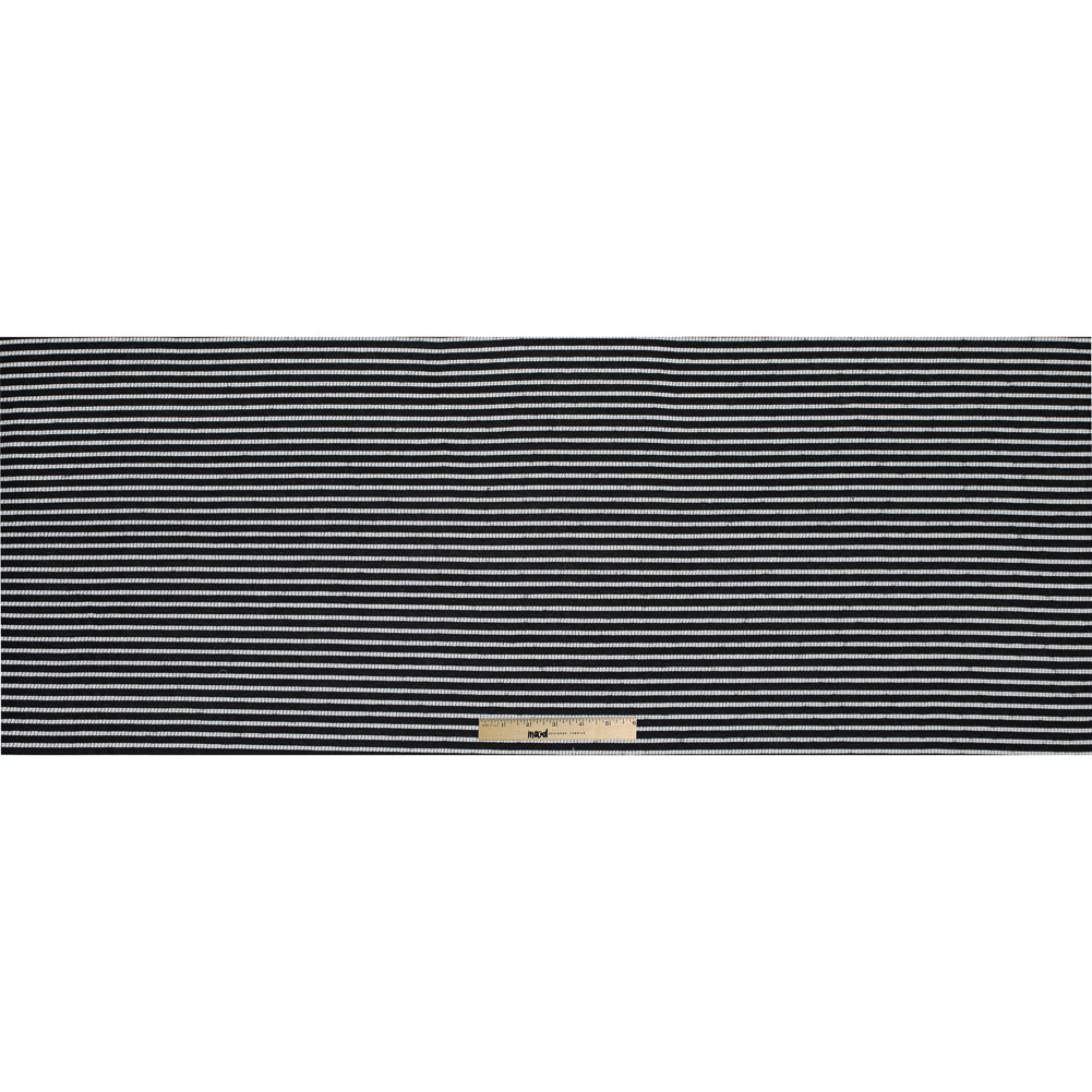 Sea NY Black and White Striped Loosely Woven Cotton Blend Full Sea NY Black and White Striped Loosely Woven Cotton Blend Full