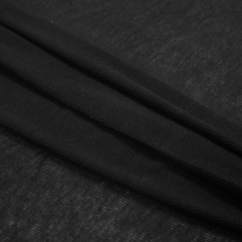 Helmut Lang Black Viscose Rib Knit Folded Helmut Lang Black Viscose Rib Knit Folded