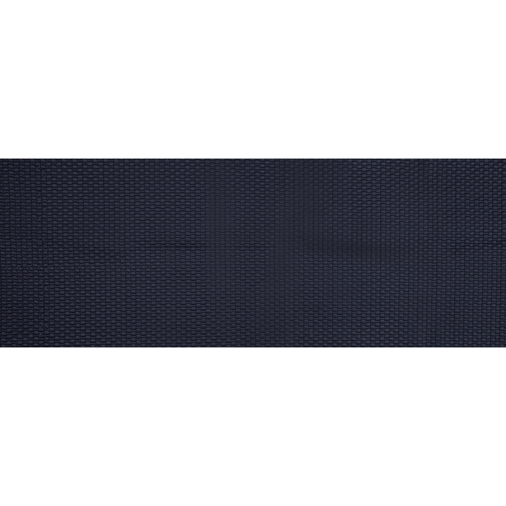 Navy Circular Geometric Quilted Coating Folded Navy Circular Geometric Quilted Coating Folded