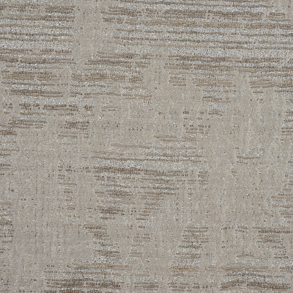 Beige and Metallic Silver Abstract Brocade Detail Beige and Metallic Silver Abstract Brocade Detail