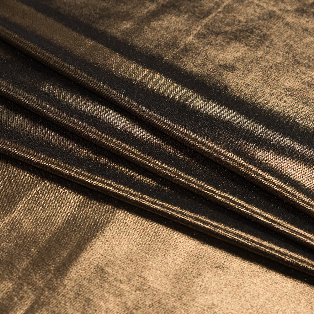 Metallic Copper Stretch Lame Folded Metallic Copper Stretch Lame Folded