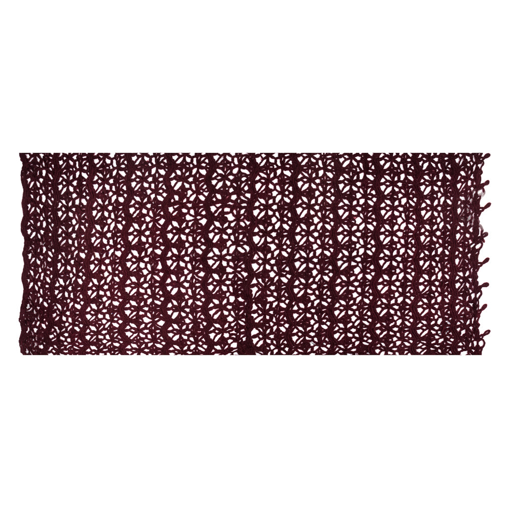 Novelty Acrylic Lace - Maroon Full Novelty Acrylic Lace - Maroon Full