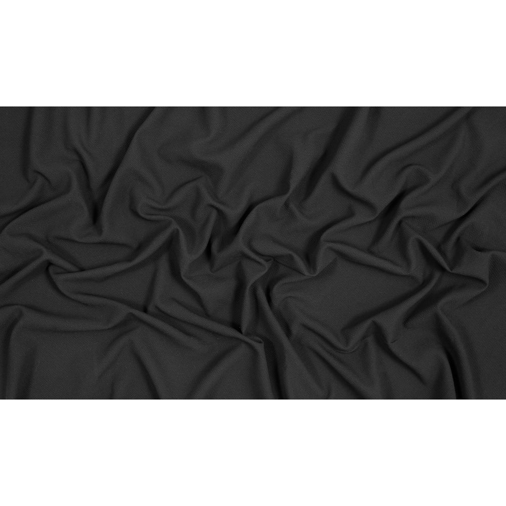 Black Textural Crepe with Smooth Backing Full Black Textural Crepe with Smooth Backing Full