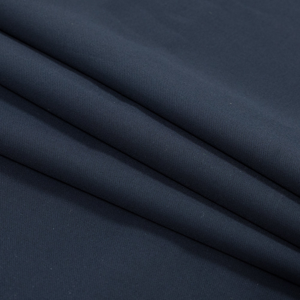 Navy Stretch Woven Cotton Blend Folded Navy Stretch Woven Cotton Blend Folded