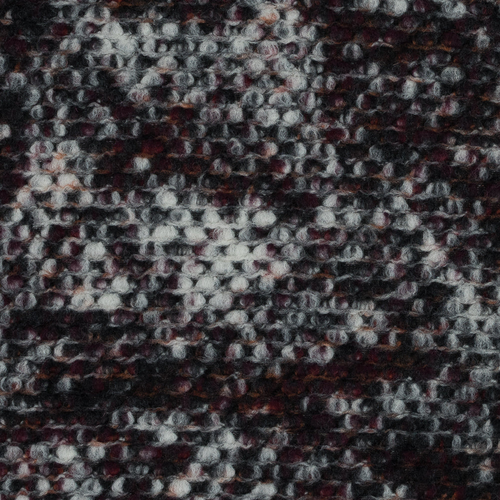Orange, Red and Black Speckled Wool Knit Orange, Red and Black Speckled Wool Knit