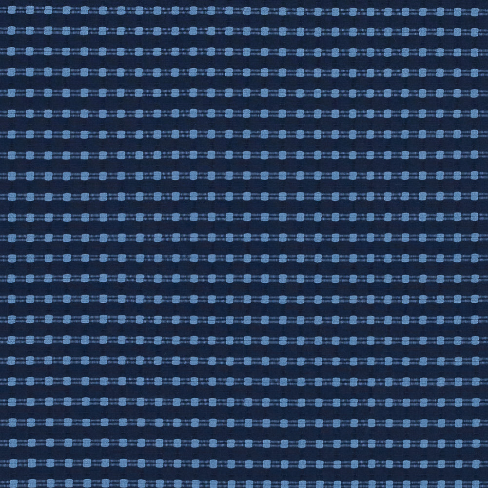 Eclipse Navy Cotton Faille with Baby Blue Checks Eclipse Navy Cotton Faille with Baby Blue Checks