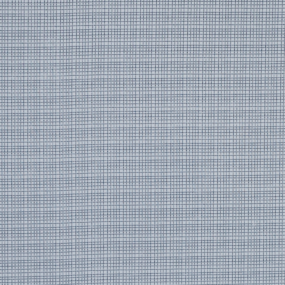 Navy and White Plaid Cotton Shirting Navy and White Plaid Cotton Shirting