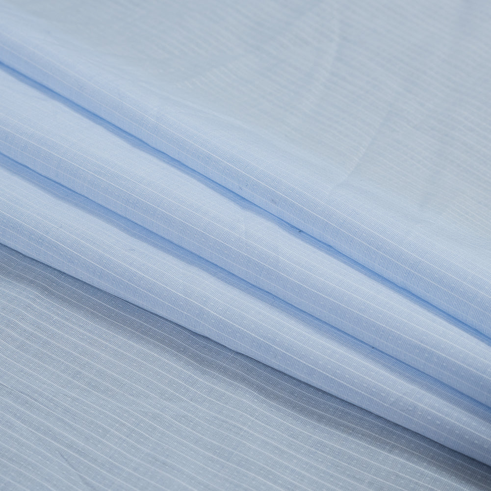 Blue and White Striped Japanese Cotton Lawn Folded Blue and White Striped Japanese Cotton Lawn Folded