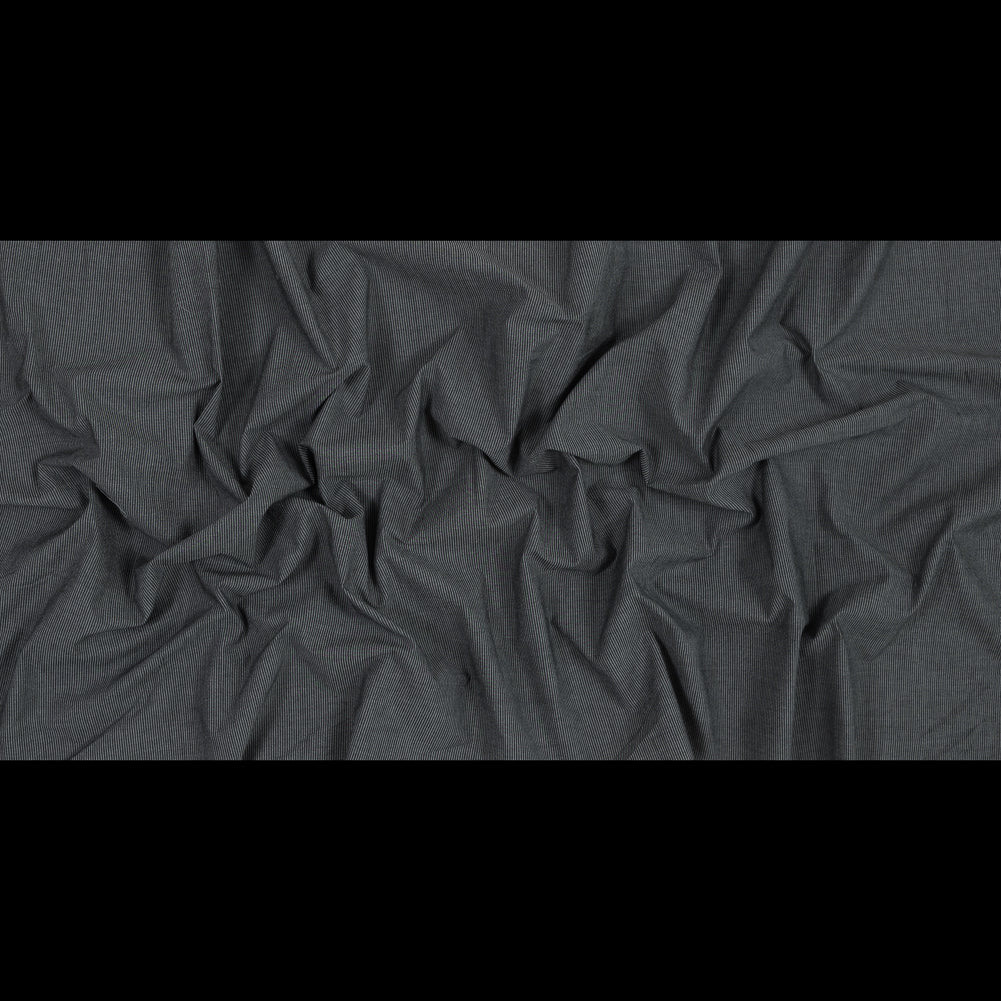 Gray Striped Japanese Cotton Woven Full