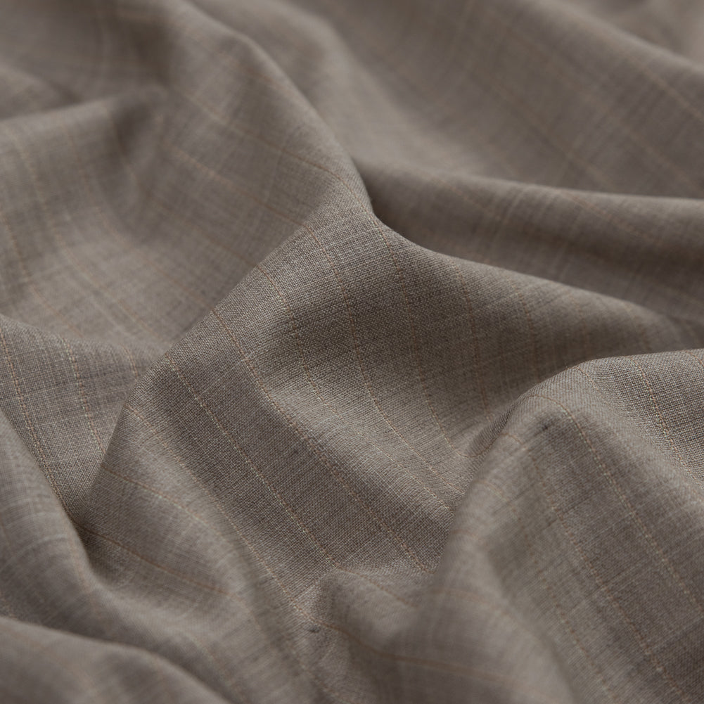 Winter Twig Striped Lightweight Wool Woven with Give Detail Winter Twig Striped Lightweight Wool Woven with Give Detail
