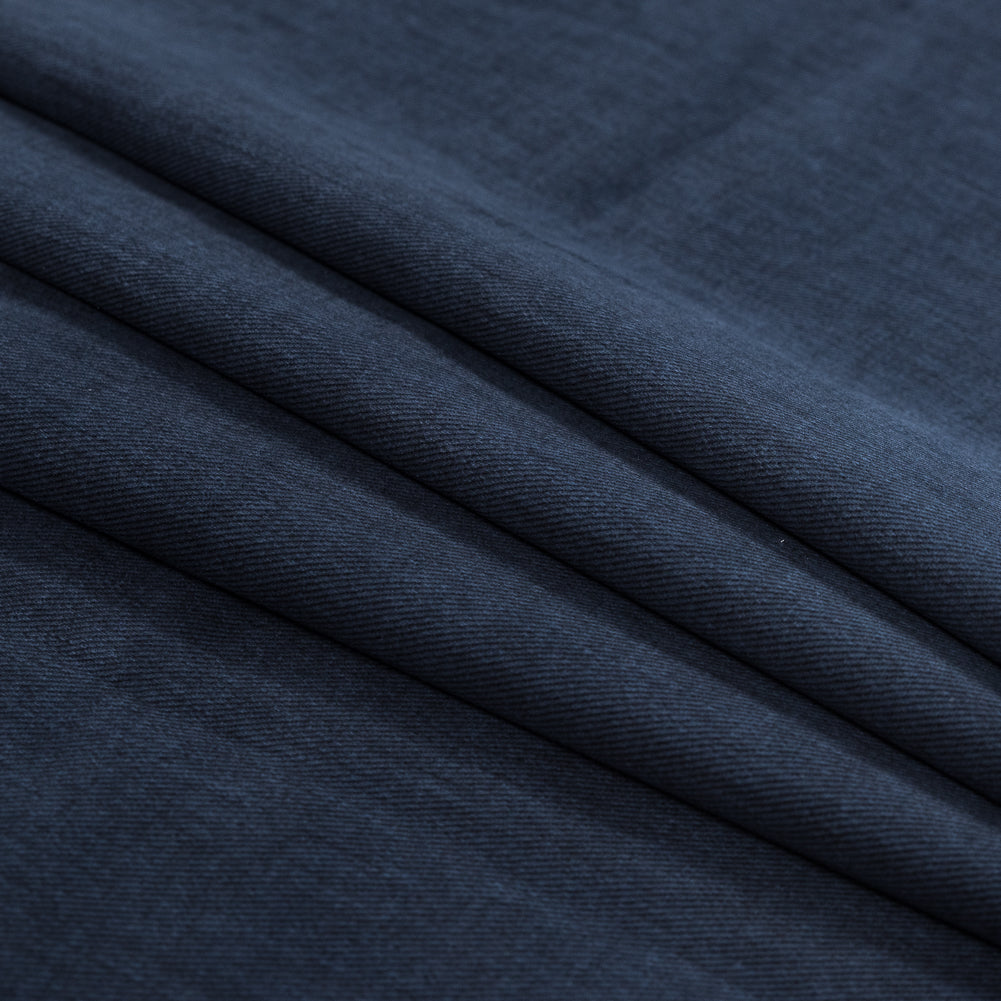 Navy Brushed Cotton Twill Folded Navy Brushed Cotton Twill Folded