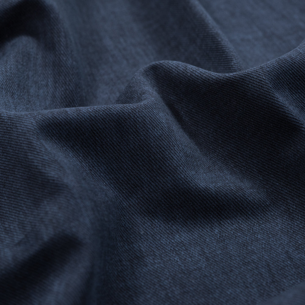 Navy Brushed Cotton Twill Detail Navy Brushed Cotton Twill Detail